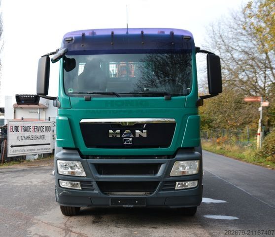 Camión de plataforma MAN TGS 26.440 EUR4 BAUSTOFF ATLAS 190.2 12,3m-1,3tn