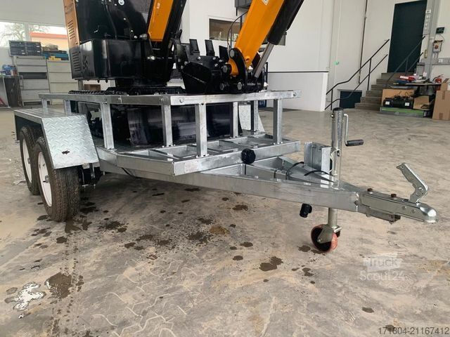 Miniexcavadora  Neuer, unbenutzter Minibagger inkl. Anhänger