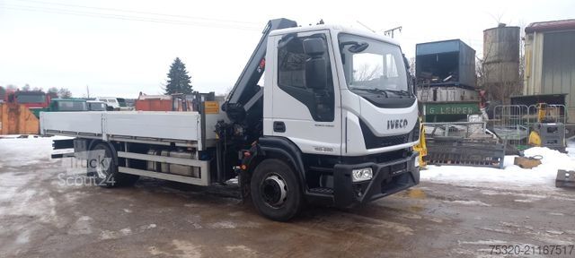 Camión de plataforma IVECO 160E 280 Pritsche Kran