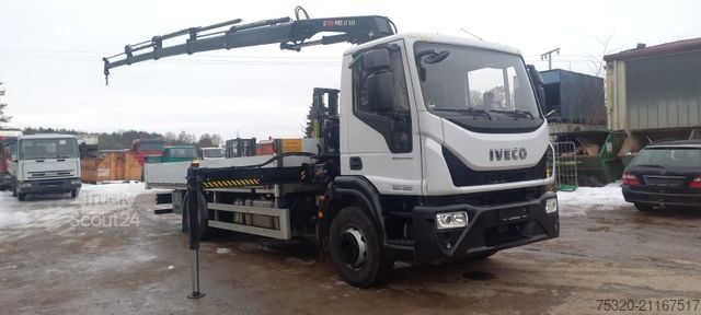 Camión de plataforma IVECO 160E 280 Pritsche Kran