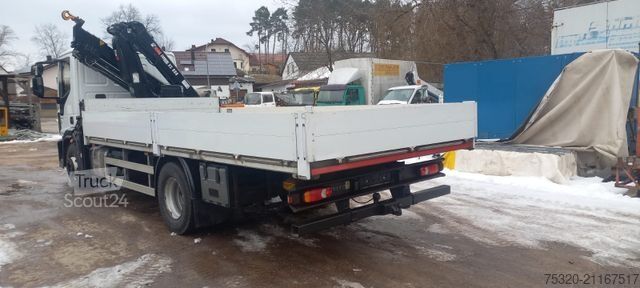 Camión de plataforma IVECO 160E 280 Pritsche Kran