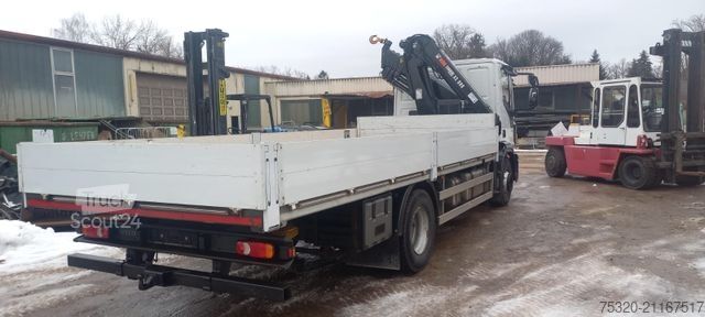 Camión de plataforma IVECO 160E 280 Pritsche Kran