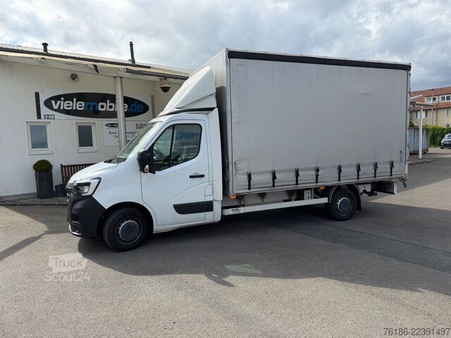 Transporter mit Pritsche & Plane RENAULT Master 3Sitze  Kamera AHK Navi 16.000 KM