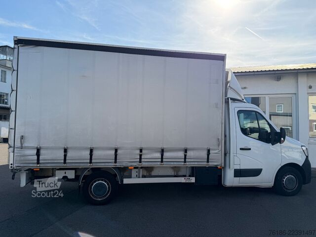 Transporter mit Pritsche & Plane RENAULT Master 3Sitze  Kamera AHK Navi 16.000 KM