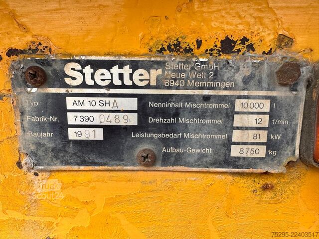 Vehicul comercial  Prestel 3 Achs Fahr Betonmischer 10m³ - defekt!