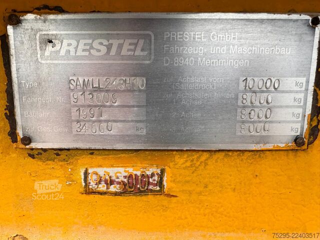 Vehicul comercial  Prestel 3 Achs Fahr Betonmischer 10m³ - defekt!
