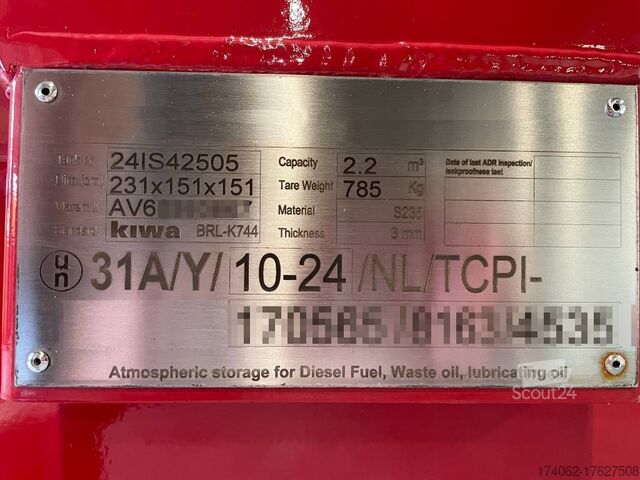 Machine de chantier New Diesel Fuel Tank 2.200 Liter - DPX-31023