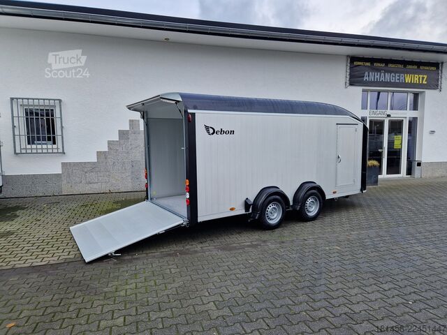 Araba römorku Cheval Liberté C 900 Roadster aerodynamischer Alukoffer Rampe