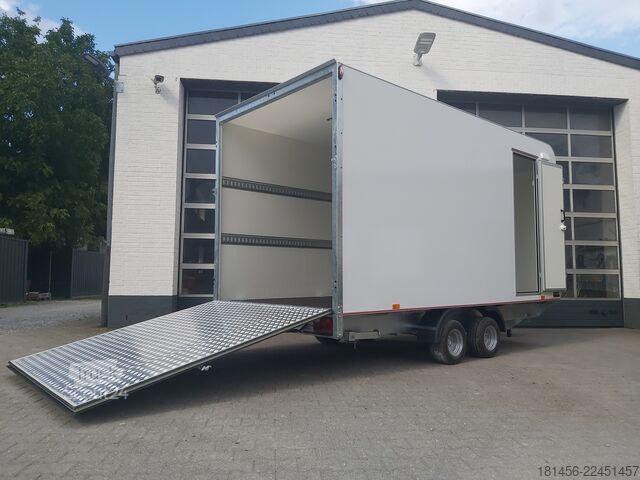 Reboques de automóveis Other Multi Koffer Seitentür Heckrampe 2700kg 1ookm aero 420x200x210cm für Werkstattausbau Neu verfügbar