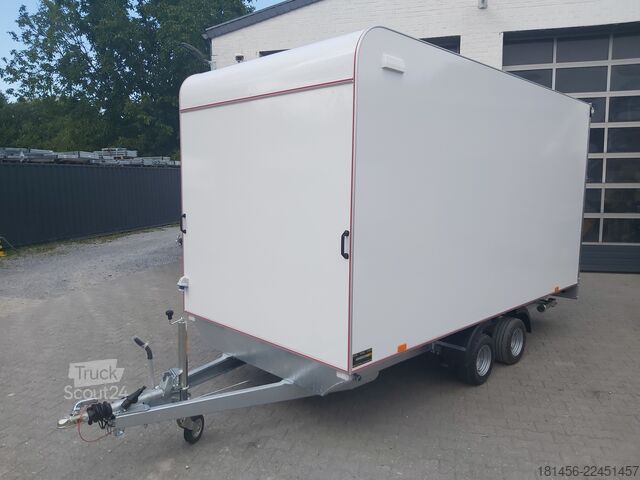 Reboques de automóveis Other Multi Koffer Seitentür Heckrampe 2700kg 1ookm aero 420x200x210cm für Werkstattausbau Neu verfügbar