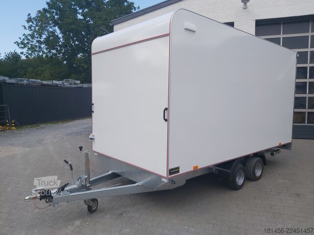 Reboques de automóveis Other Multi Koffer Seitentür Heckrampe 2700kg 1ookm aero 420x200x210cm für Werkstattausbau Neu verfügbar