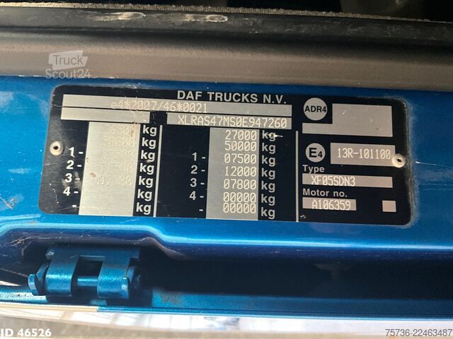 شاحنة نقل سيارات مغلقة DAF FAS 105 XF 460 Autotransporter