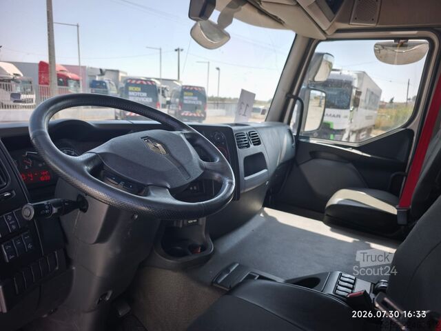 Platformas kravas automašīna ar tentu RENAULT 18.280 D WIDE EURO 6