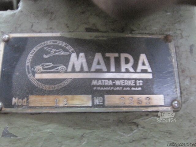 Шлифовальный станок для клапанов Matra Matra Ventilschleifmaschine mit Doppelkonus-S.