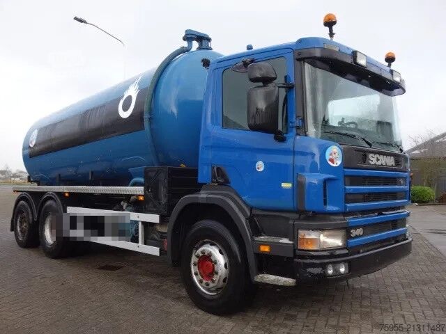 Véhicule aspirant Scania P114-340 16000 LITER VACUUM TOILET TRUCK,MANUAL...