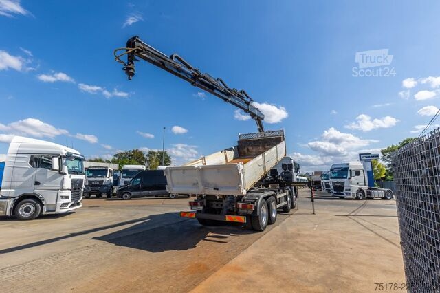 Pašizgāzējs ar celtni Mercedes-Benz ACTROS 3236 MP3 +GRUE HIAB XS166 HIDUO/3EXT