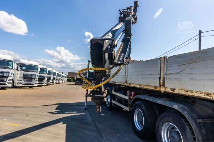 Pašizgāzējs ar celtni Mercedes-Benz ACTROS 3236 MP3 +GRUE HIAB XS166 HIDUO/3EXT