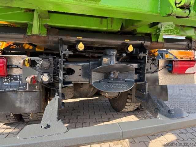 Üç taraflı damperli kamyon SCANIA G450 Kipper KRan Atlas 206.3E AHK Bordmatic FUNK