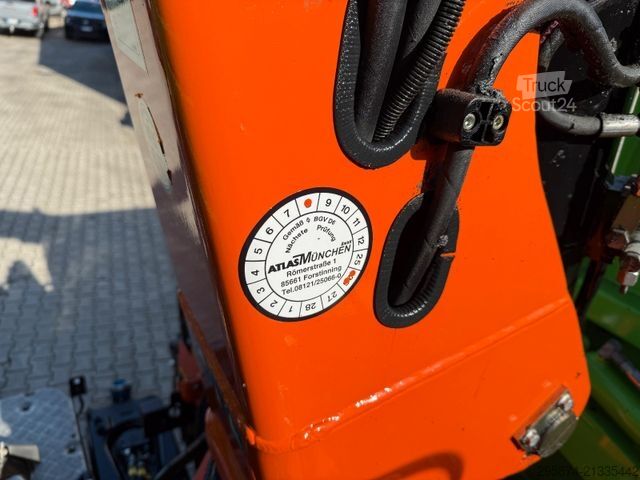 Üç taraflı damperli kamyon SCANIA G450 Kipper KRan Atlas 206.3E AHK Bordmatic FUNK