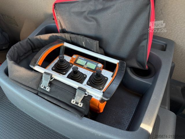 Üç taraflı damperli kamyon SCANIA G450 Kipper KRan Atlas 206.3E AHK Bordmatic FUNK