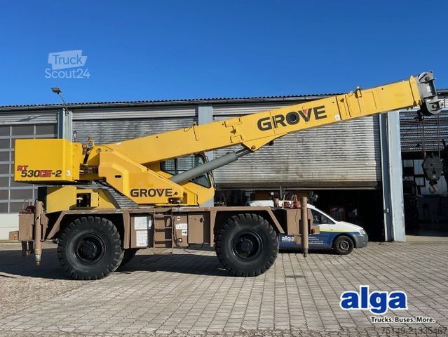 Кран, монтиран на камион GROVE RT530E-2, 34m, 30to., Cummins-Motor, Allrad