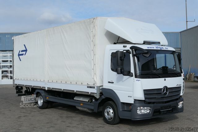Transporter mit Pritsche & Plane MERCEDES-BENZ 816 L Atego 4x2, 7.220mm lang, LBW, Klima