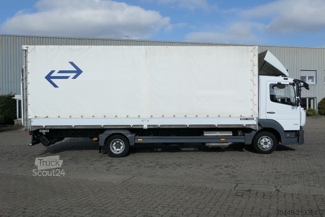 Transporter mit Pritsche & Plane MERCEDES-BENZ 816 L Atego 4x2, 7.220mm lang, LBW, Klima