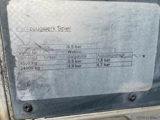 Kofferauflieger Spier SGL 390 Kasten