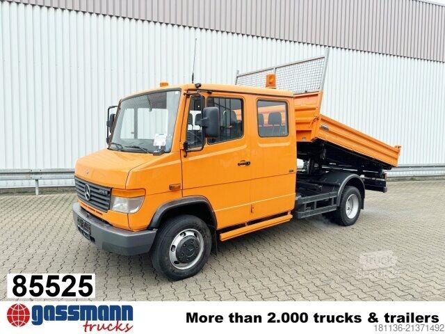 شاحنة نقل صغيرة قلاب Mercedes-Benz Vario 816 D 4x2 Doka, 2x AHK, Meiller Kipper,