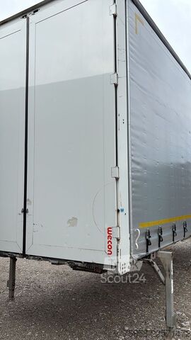 Vaihdettava kori lavalla ja pressulla Wecon Jumbo XXL Innen 3090 mm Hubdach Verzinkt