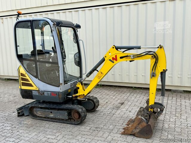 Minikotró WACKER Neuson ET16 / 2019 BJ / 1.520 H / 3x Löffel