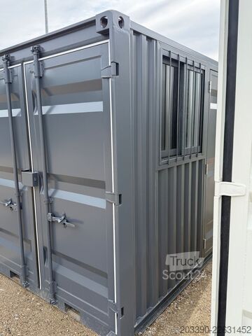 Kitas  8 Fuß Container , Neuwertig, Seitentür & Fenster