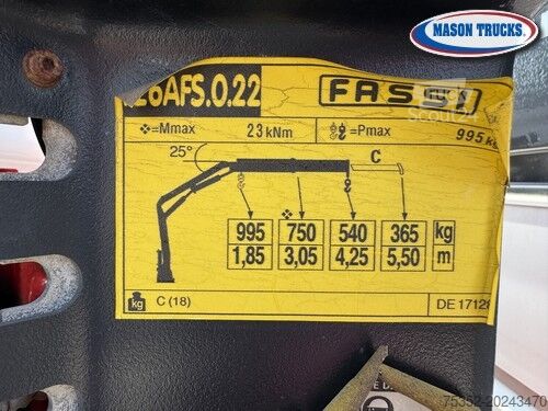 Kamyon üzerine monte vinçli panelvan FIAT DUCATO MAXI 130 MTJ DOPPIA CABINA