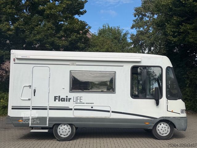 Integriertes Wohnmobil NIESMANN+BISCHOFF Fiat 2.5 D Flair Life Hubbett Kamera Ahk