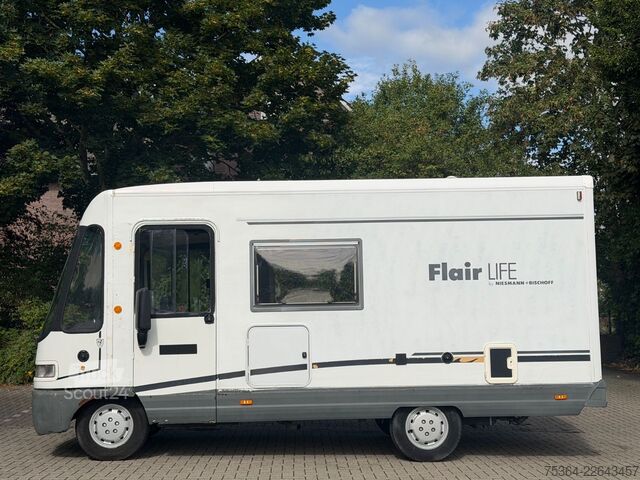 Integriertes Wohnmobil NIESMANN+BISCHOFF Fiat 2.5 D Flair Life Hubbett Kamera Ahk