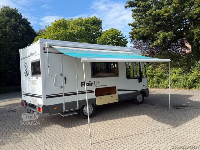 Integriertes Wohnmobil NIESMANN+BISCHOFF Fiat 2.5 D Flair Life Hubbett Kamera Ahk