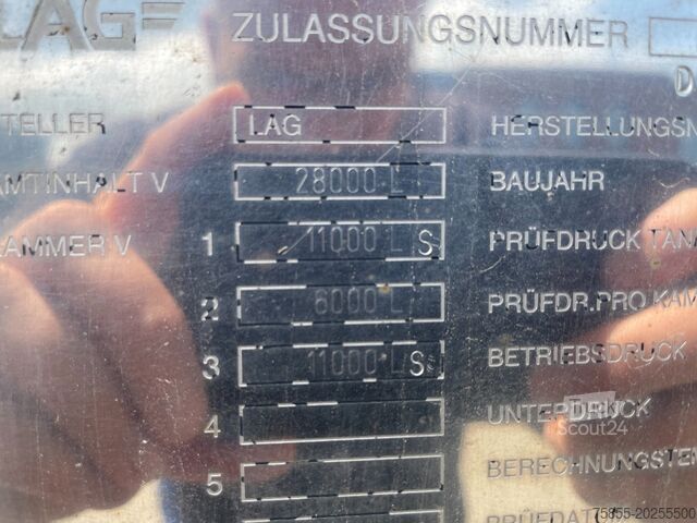 Tank LAG O-3-34TD H2O2 / 3 Kammer / 11- 6 - 11 = 28.000 ...
