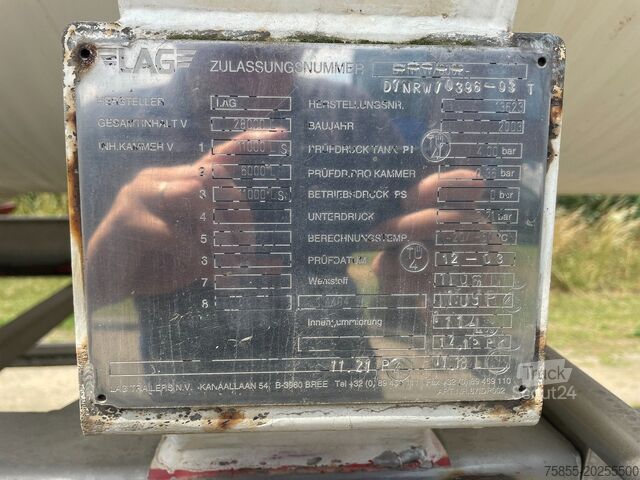 Tank LAG O-3-34TD H2O2 / 3 Kammer / 11- 6 - 11 = 28.000 ...