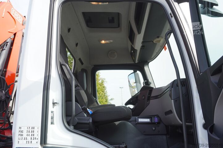 Platforma z dźwigiem Mercedes-Benz Antos 2540 / Flatbed 15 EPAL/ Fassi F165