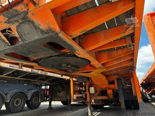 Platform römorku Nooteboom OVB-73-04, 73 tons Ballast trailer, 4 axles, 3 ...