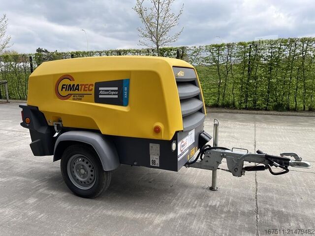 Compressore frigorifero Atlas Copco XAS 68 KD - N WHEELS W.B. DIN EYE