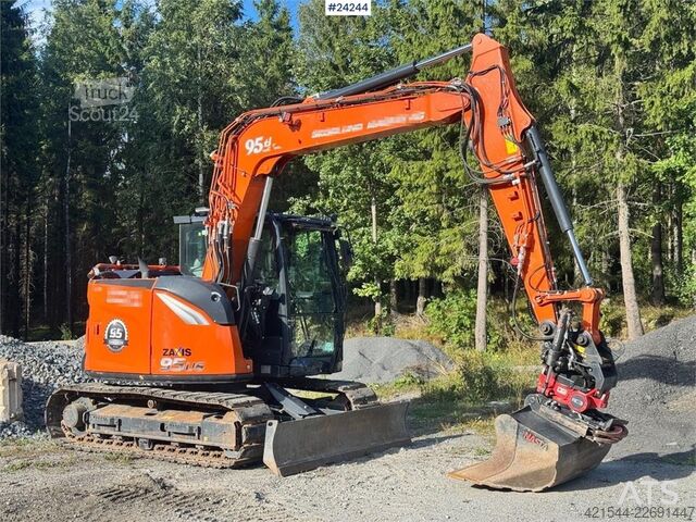 ķēžu ekskavators Hitachi ZX95US-7 Excavator w/ Rototilt w/ grab – 2 buckets