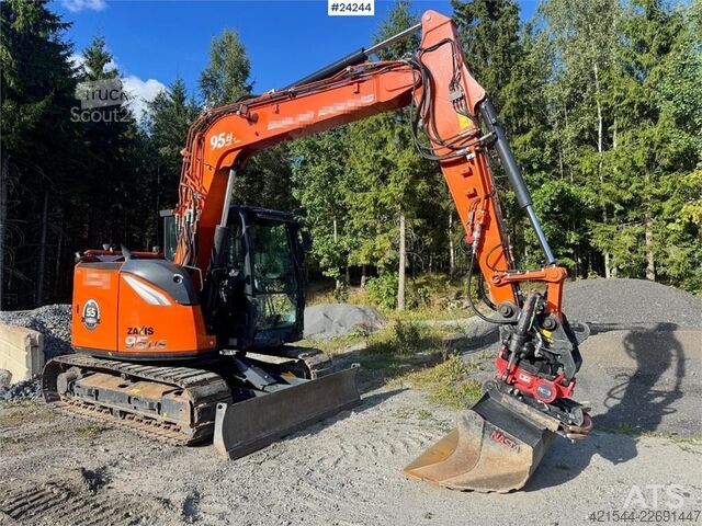 ķēžu ekskavators Hitachi ZX95US-7 Excavator w/ Rototilt w/ grab – 2 buckets