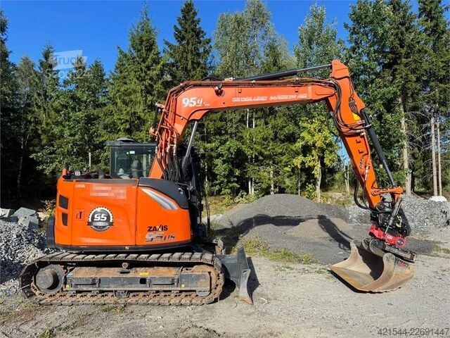 ķēžu ekskavators Hitachi ZX95US-7 Excavator w/ Rototilt w/ grab – 2 buckets
