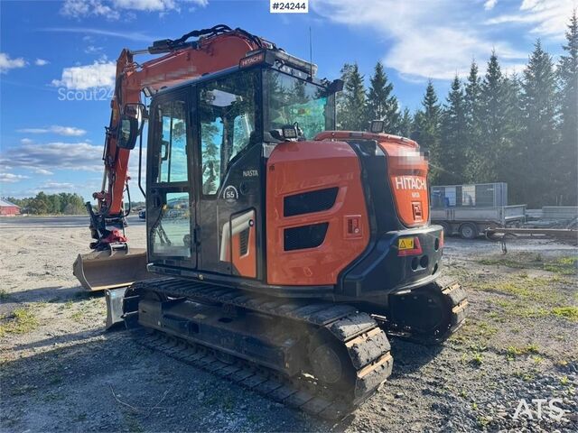 ķēžu ekskavators Hitachi ZX95US-7 Excavator w/ Rototilt w/ grab – 2 buckets
