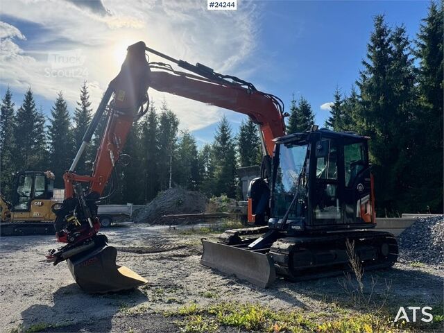 ķēžu ekskavators Hitachi ZX95US-7 Excavator w/ Rototilt w/ grab – 2 buckets