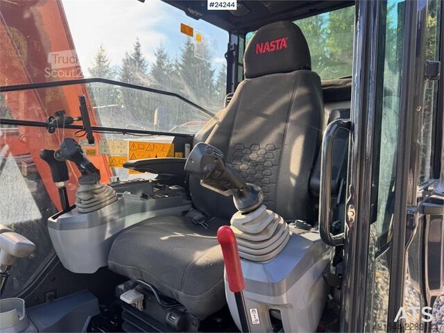 Vikšrinis ekskavatorius Hitachi ZX95US-7 Excavator w/ Rototilt w/ grab – 2 buckets