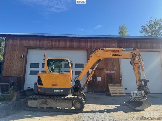 ķēžu ekskavators Hyundai Robex 80CR-9 Crawler Excavator – 2 Buckets & Tilt