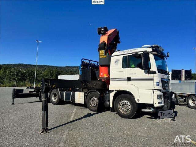 Kranbil MAN TGS 35.480 8x2 Truck with 65 tm Palfinger Crane, J