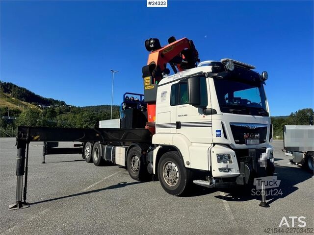 Kranbil MAN TGS 35.480 8x2 Truck with 65 tm Palfinger Crane, J